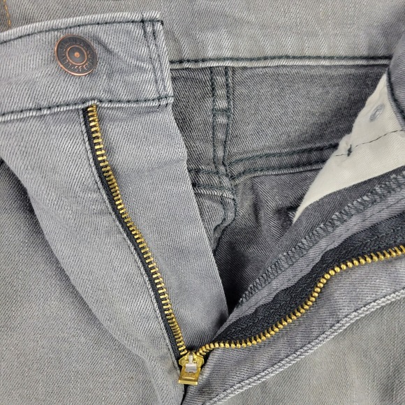 Levis 511 Jeans Men 34x32 Gray Denim Slim Fit Cotton Stretch Straight Leg Casual - Picture 7 of 15